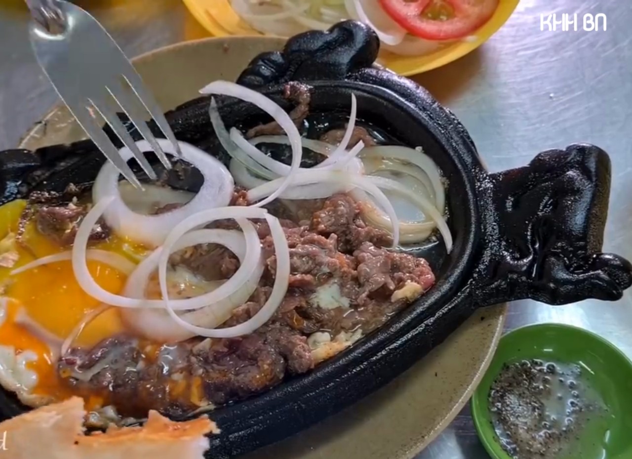 Chảo gang chống dính làm bò bít tết [ KHH ]