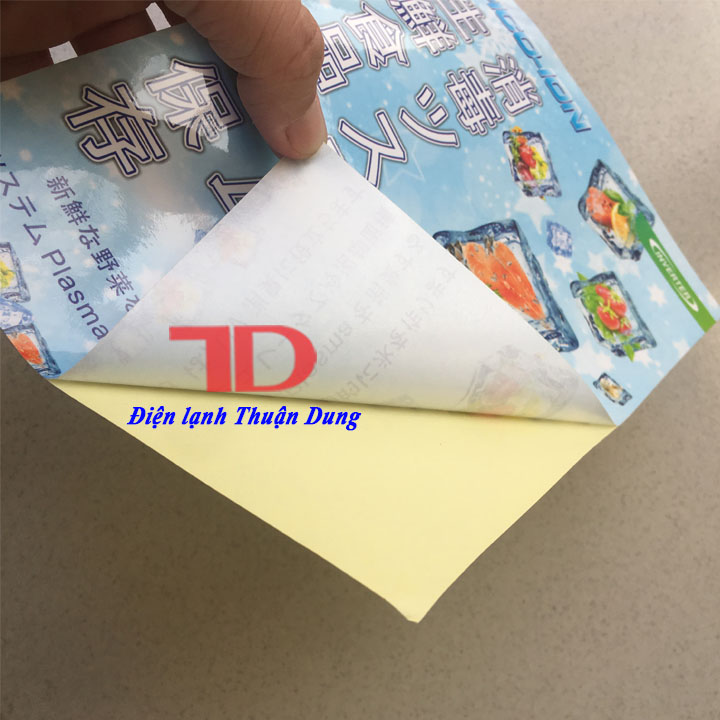 Tem dán trang trí dành cho Tủ Lạnh nội địa Nhật 21x15cm MS06
