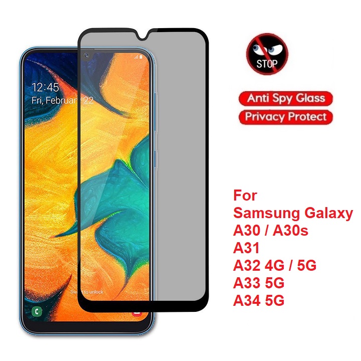 Cường lực chống nhìn trộm samsung a30 / a31 / a32 / a33 / a34 / a35 / a30s / 4g / 5g