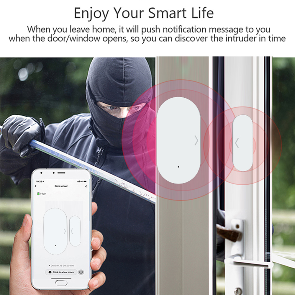 Cảm Biến Đóng Mở Cửa Zigbee Cao Cấp - Tuya Smartlife.