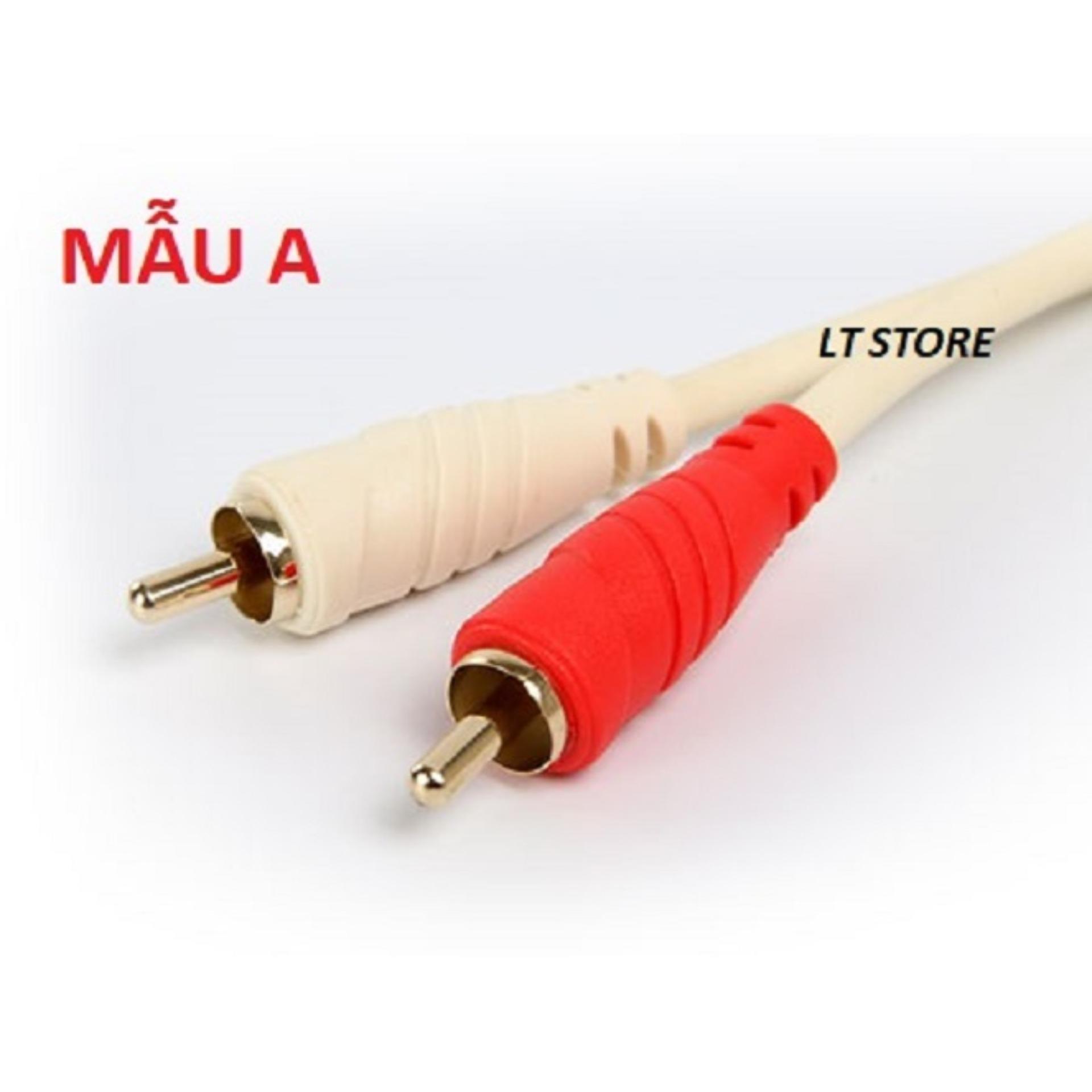 Dây cáp loa 4 đầu AV hoa sen dài 15M cao cấp (Dây loa AV 4 đầu)