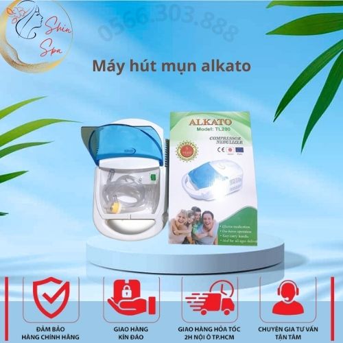 Máy hút mụn alkato | máy hút mụn và phun oxy siêu khỏe ( bảo hành 6 tháng )