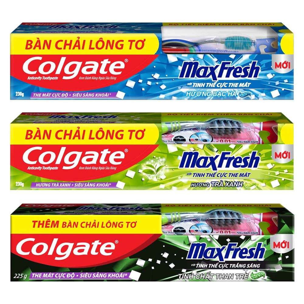 Kem Đánh Răng Colgate + Tặng Bàn Chải Đánh Răng