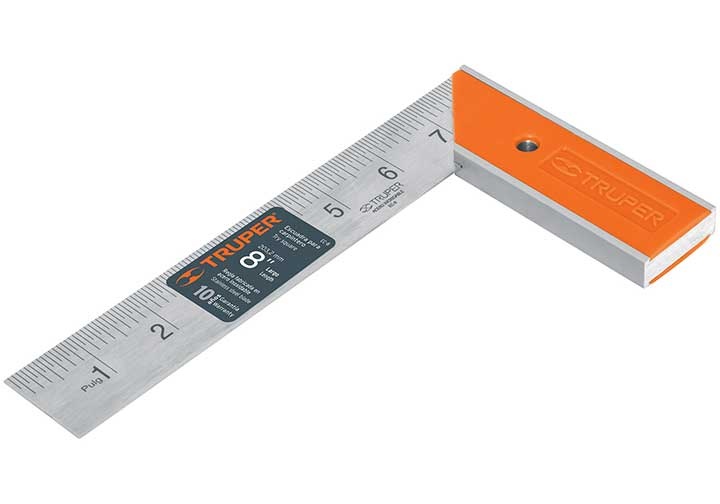 [HCM]Thước Ê ke mộc 8in/200mm Truper - 14372 -  EC-8