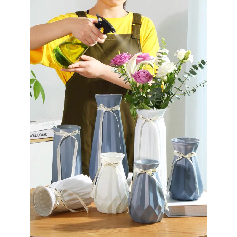 [KÈM NƠ] Lọ Hoa Thủy Tinh mẫu mới Cổ Thắt Nơ