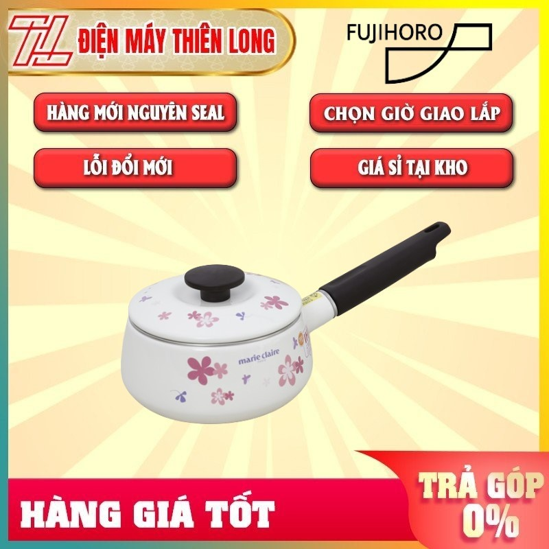 Nồi thép tráng men đáy từ 16 cm fujihoro mcpv-16s