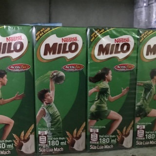 4 hộp sữa tươi Milo 180ml  date 16 08 2020 thumbnail