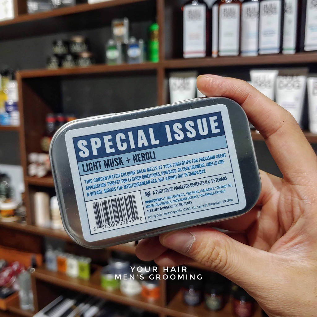Nước hoa khô Duke Cannon SOLID COLOGNE - LIGHT MUSK + NEROLI - 42gr