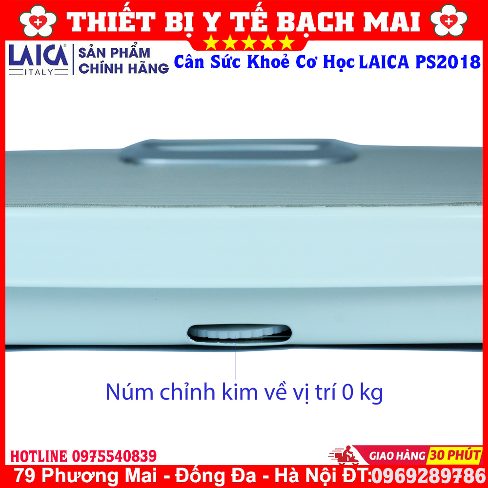 Cân Sức Khoẻ Cơ Học Laica PS2018 - Ý - Màu Xanh
