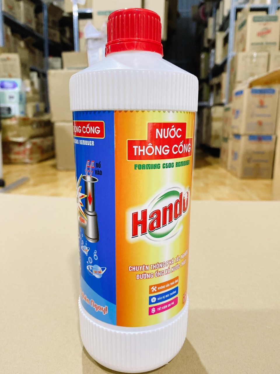 Nước thông cống Hando chai 1 lít PNS788