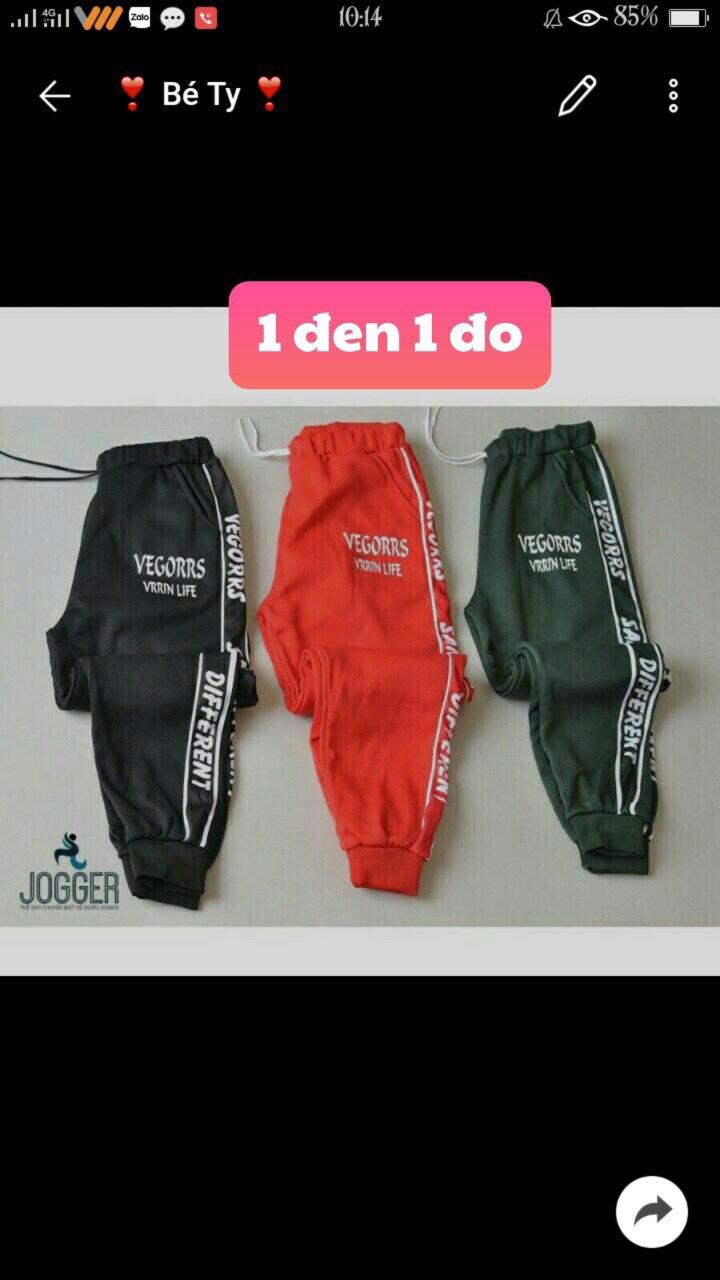[HCM]Quần jogger nỉ viền chữ cực chất