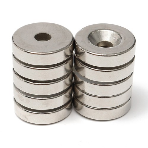 Nam châm viên 25x5 lỗ vát 5mm