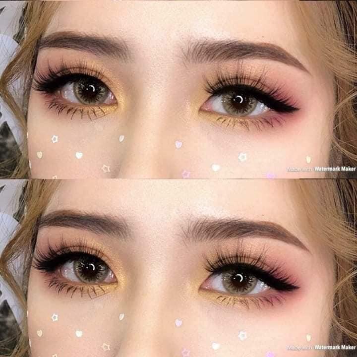 Contact Lens Brown Color + Case