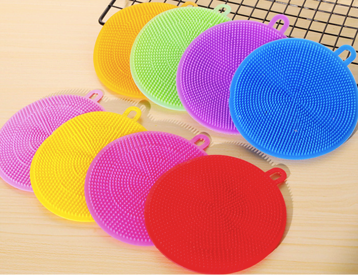 Miếng Rửa Chén Bát, Xoong Nồi Silicon Có Móc Treo B053