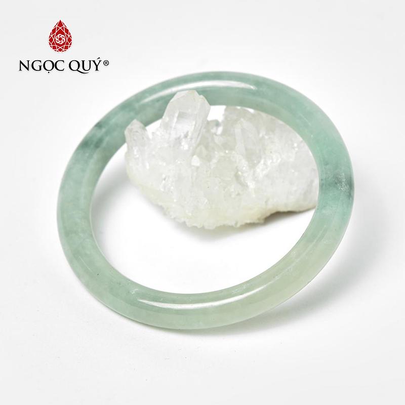 [HCM]Vòng Tay Cẩm Thạch Xanh Lý Bản Tròn ni 54mm Mệnh Mộc Hỏa (màu xanh) - Ngọc Qúy Gemstones