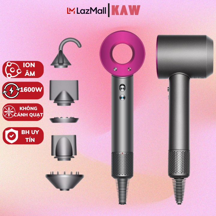  Máy Sấy Tóc Công Nghệ ION Âm KAW K3500- Công Suất 1600W Phụ Kiện Tạo Kiểu Tóc   BẢO HÀNH 1 NĂM   