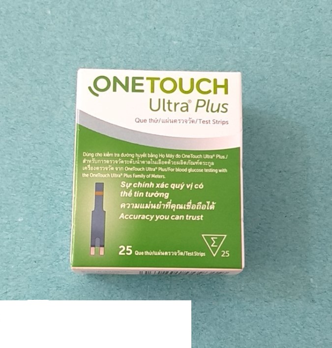 Que thử đường huyết One touch Ultra Plus Flex  lọ 25 que