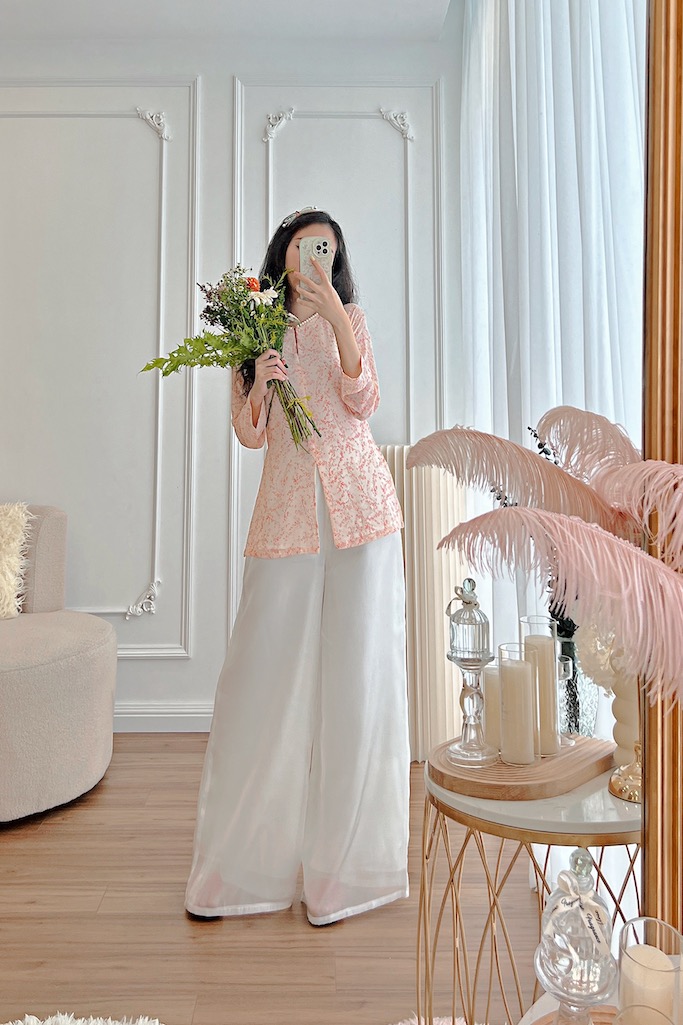 Sumire Store Áo bà ba Cách tân Út Hoa - 07 màu