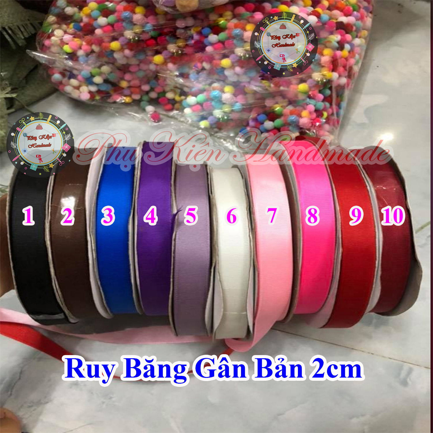 2cm Ribbed Ribbon, 15K/Meter