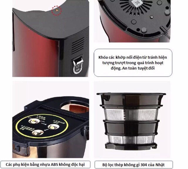 Máy ép chậm siêu bền RanBem 615 - bảo hành 12 tháng
