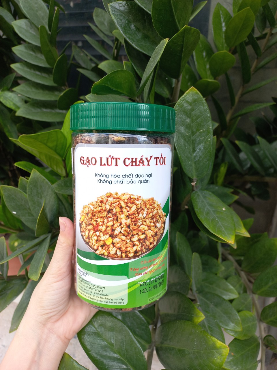 Combo 2 hũ gạo lứt hạnh nhân cao cấp - ăn vặt giảm cân - hũ 300g - ăn chay được