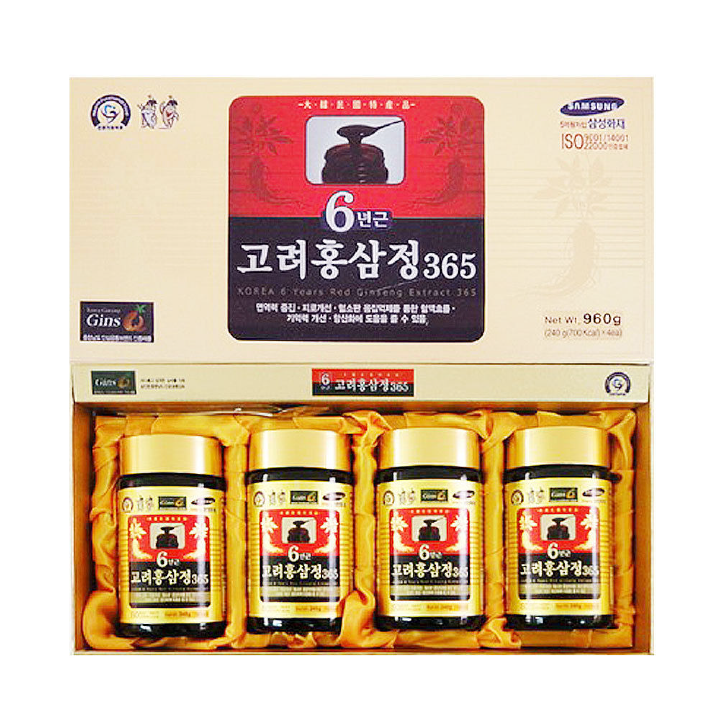 [HCM]Cao hồng sâm 365 Hàn Quốc Hộp 4 lọ