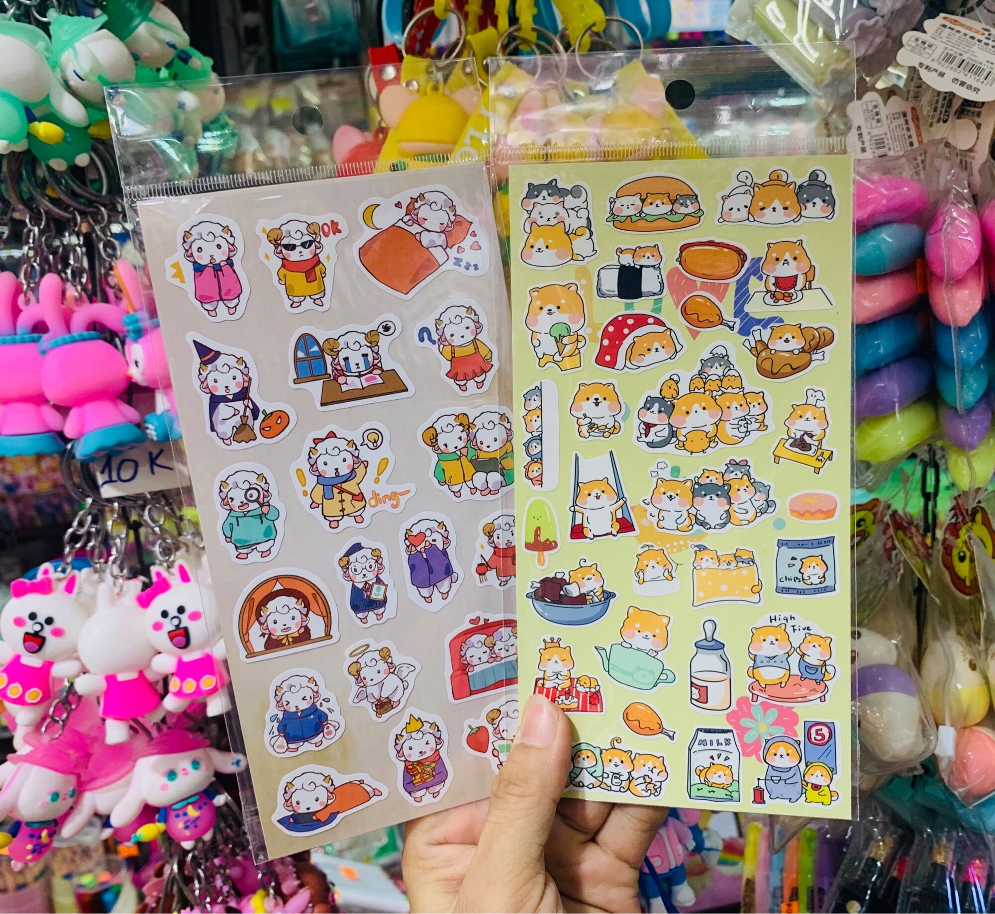 [MUA 2 GIẢM 5%][HCM]Sticker thú cute nhiều mẫu 7k/1 tấm