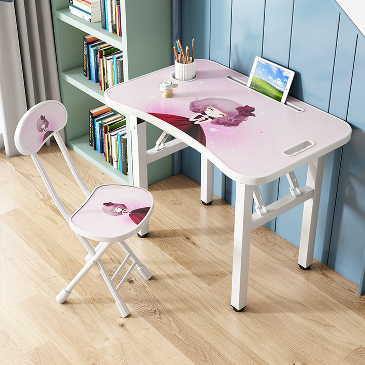 Bộ bàn ghế trẻ em gấp gọn đa năng, Bàn ghế học sinh thông minh gấp gọn tiện ích, Bàn ghế ăn cho trẻ tại nhà, Bộ bàn học trẻ em có khay để ipad