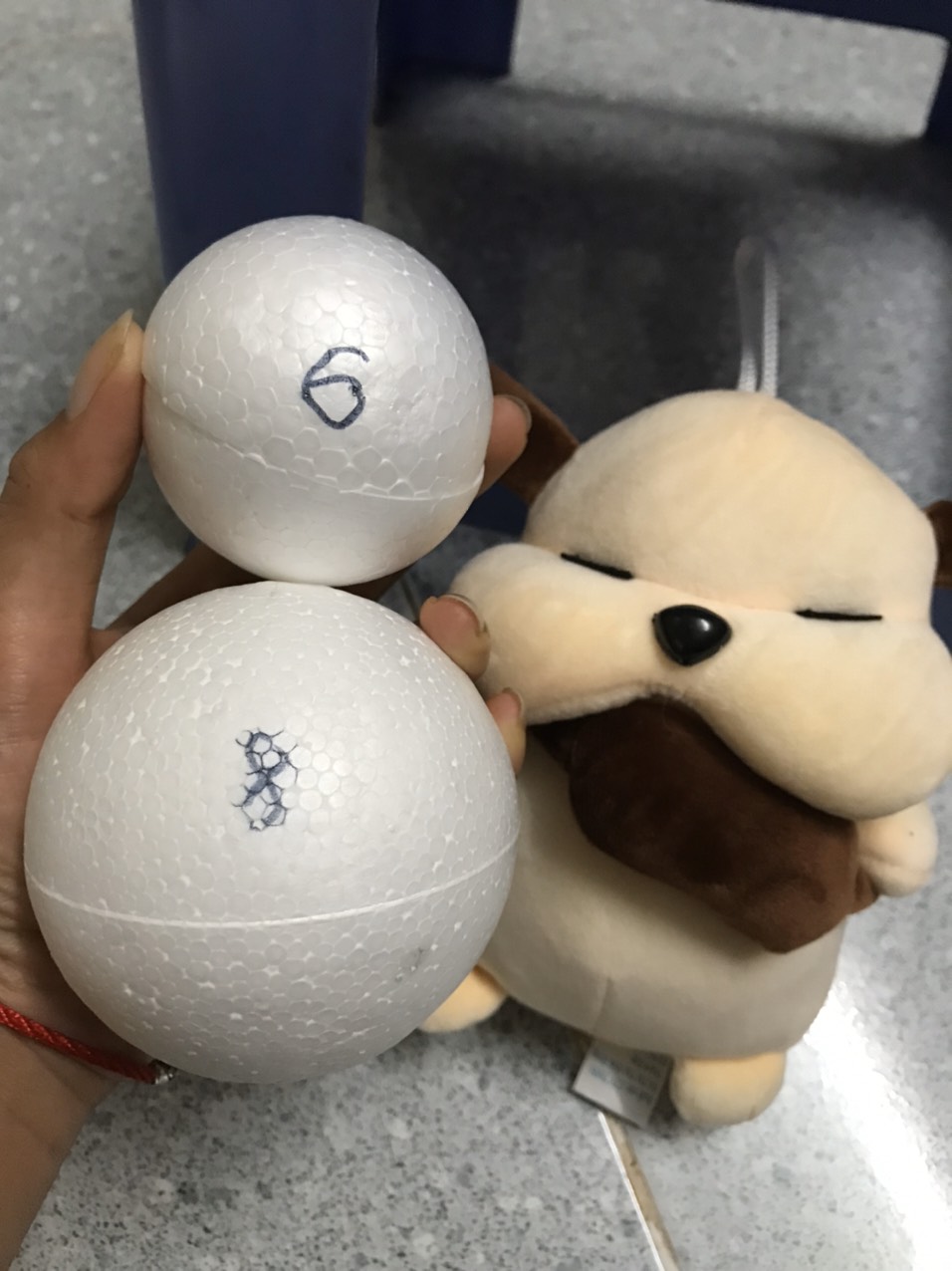 Combo 5 Banh xốp tròn kích thước 4cm