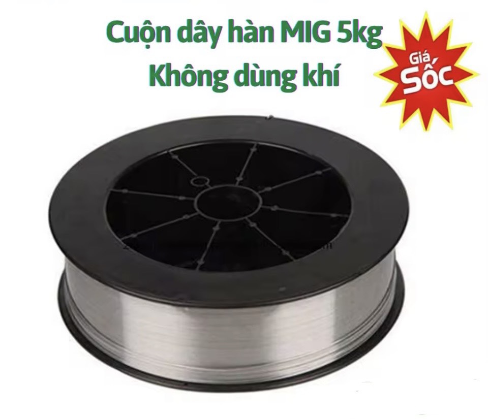 Cuộn dây hàn MIG 5 kg ( KHÔNG DÙNG KHÍ - DÙNG KHÍ )