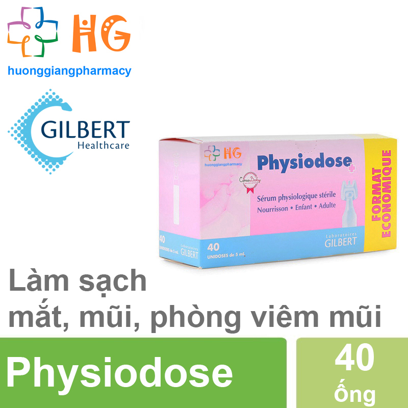 Nước muối sinh lý Physiodose của Pháp - Giúp Kháng Viêm
