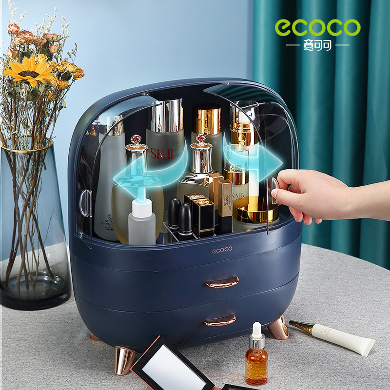 Tủ đựng mỹ phẩm có nắp kèm khay son Ecoco E2014 cao cấp