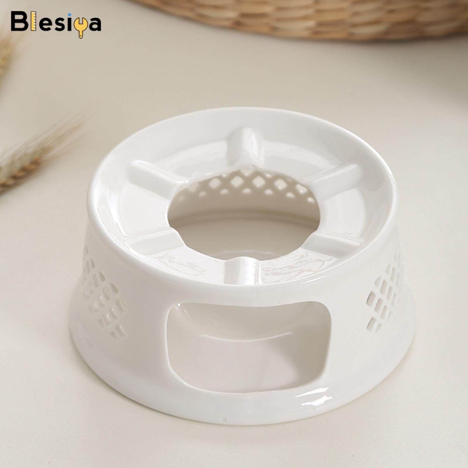Blesiya Tea Light Candle Holder Heat Proof Ceramic Teapot Warmer for Heating Milk