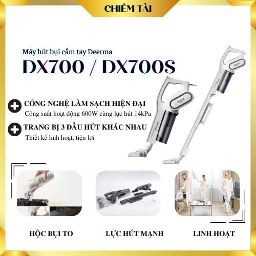 Máy hút bụi cầm tay Deerma DX700 / DX700s