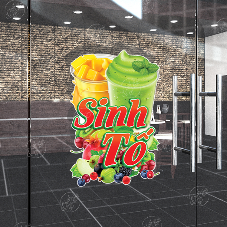 Wall sticker fruit smoothie