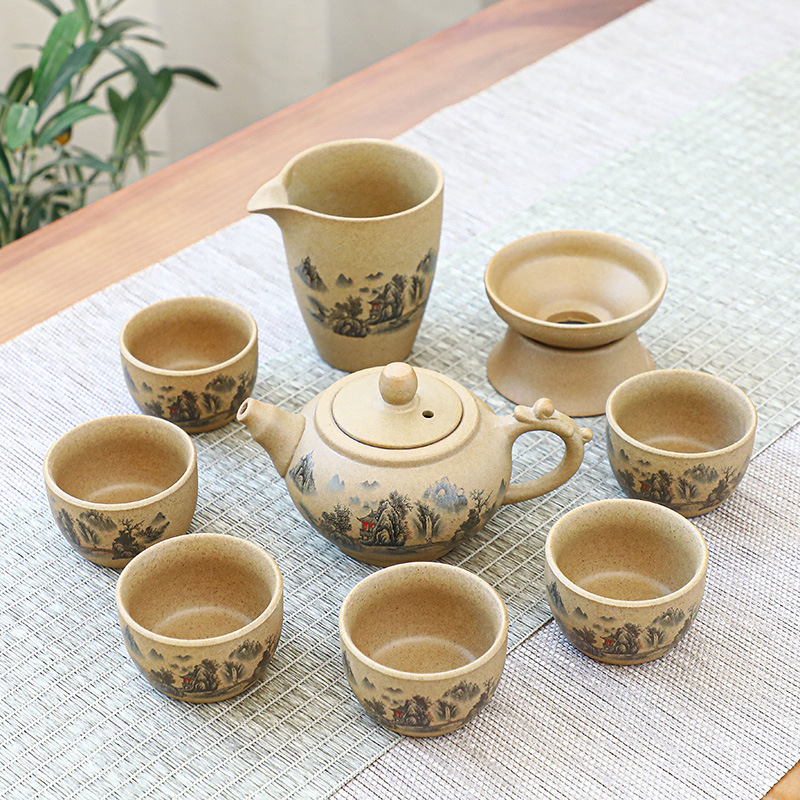 Bộ ấm chén sứ pha trà đạo cao cấp