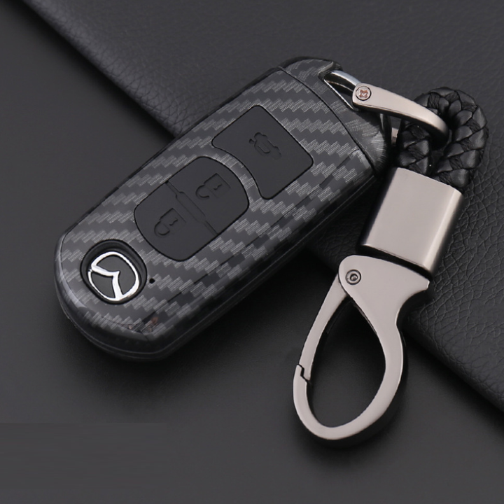 Genuine leather reflective keyed leather case for MAZDA 3 6 BT50