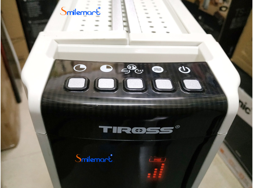 [BH chính hãng 12 tháng] Máy sưởi dầu 11 thanh Tiross TS9212, 15-20m2, Có giá phơi đồ, Hẹn giờ, Điều khiển từ xa, Không đốt cháy oxi)
