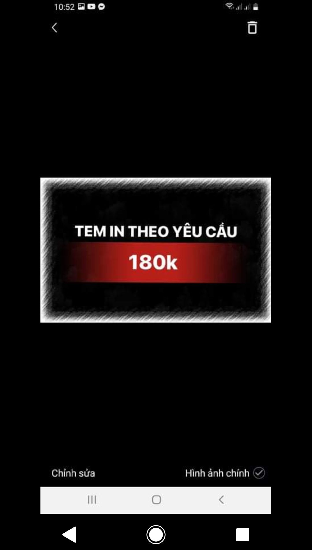 tem đặt theo yêu cầu
