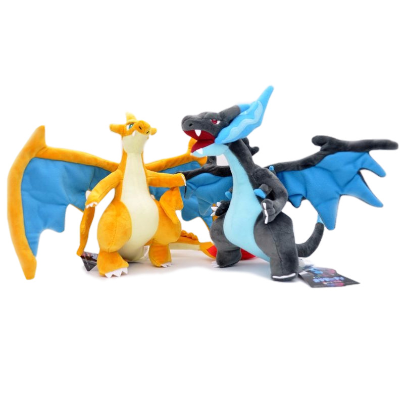 Gấu bông pokemon rồng lửa mega charizard X (25cm) hàng cao cấp loại 1