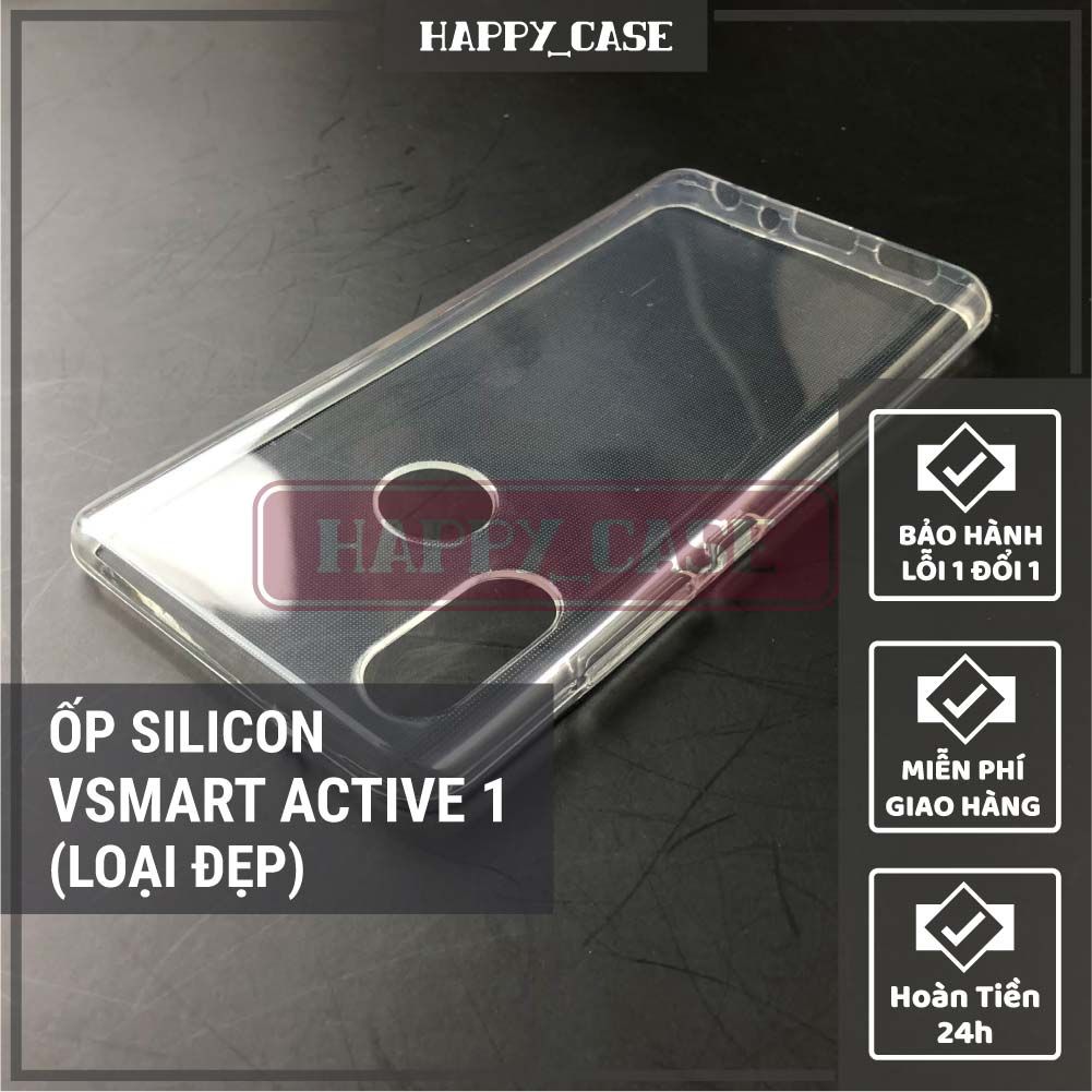 Ốp Điện Thoại Vsmart Active 1 Thin Transparent Silicon