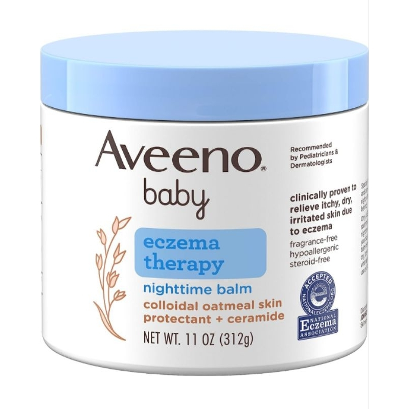 Kem Giảm Chàm Lác Aveeno Baby Eczema Therapy Nighttime Balm 28G/312g Chính Hãng