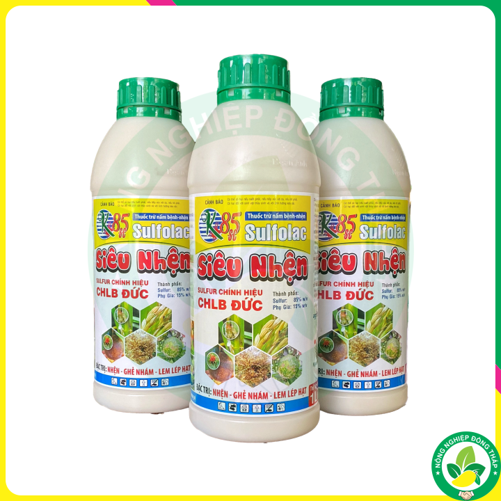 Thuốc Trừ Nấm Bệnh, Nhện OK-Sulfolac 85SC (Chai 1 lít)