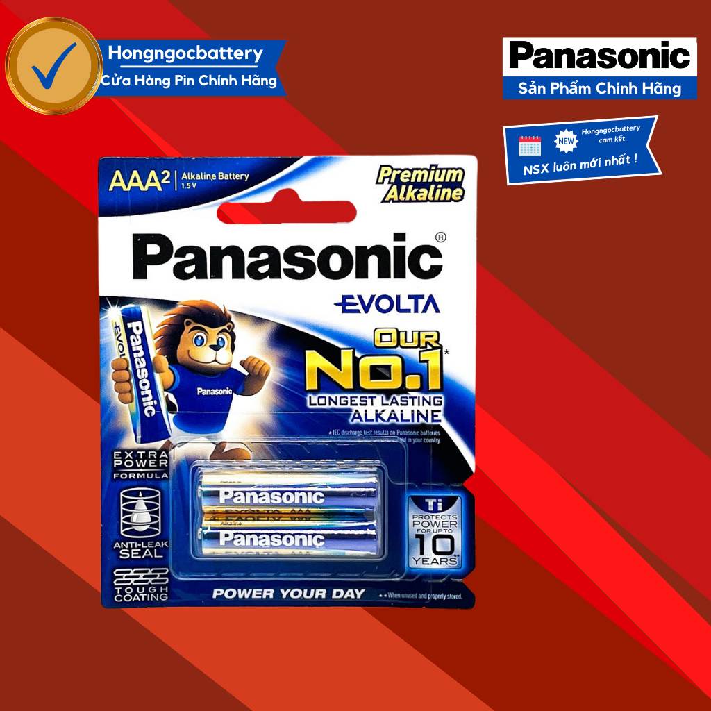 5 Đôi Pin AAA Panasonic Evolta Thế Hệ Mới LR03EG/2B - Hàng chính hãng