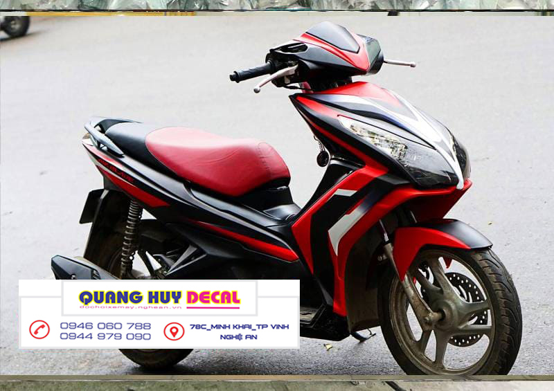 Tem trùm Air Blade đỏ đen - Độ dán team trùm decal xe máy Air Blade đỏ đen - Team trùm decal xe máy Air Blade rẻ đẹp và chất