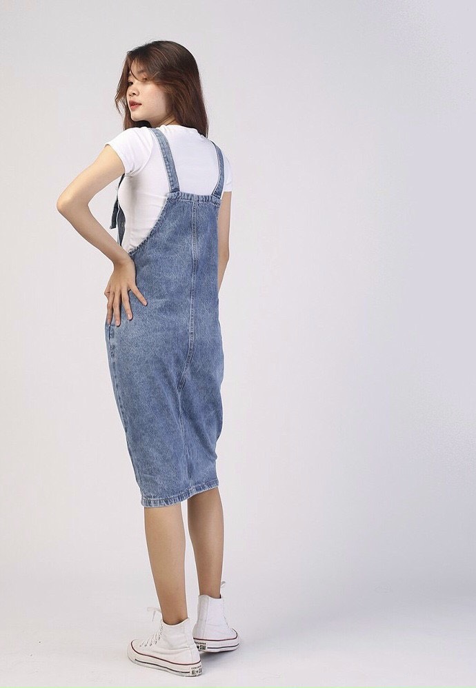 [Hoàn Tiền 15%] [HCM]VÁY YẾM JEAN CÁ TÍNH - HÀNG QC CAO CẤP