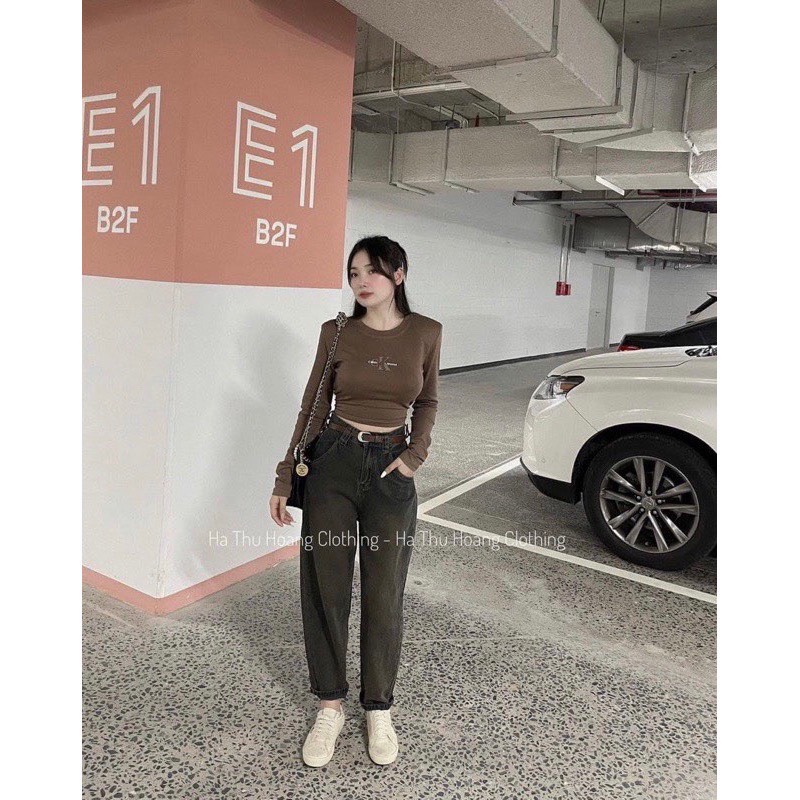 QUẦN BAGGY LƯNG CAO ĐỈA TO THỜI TRANG #1345