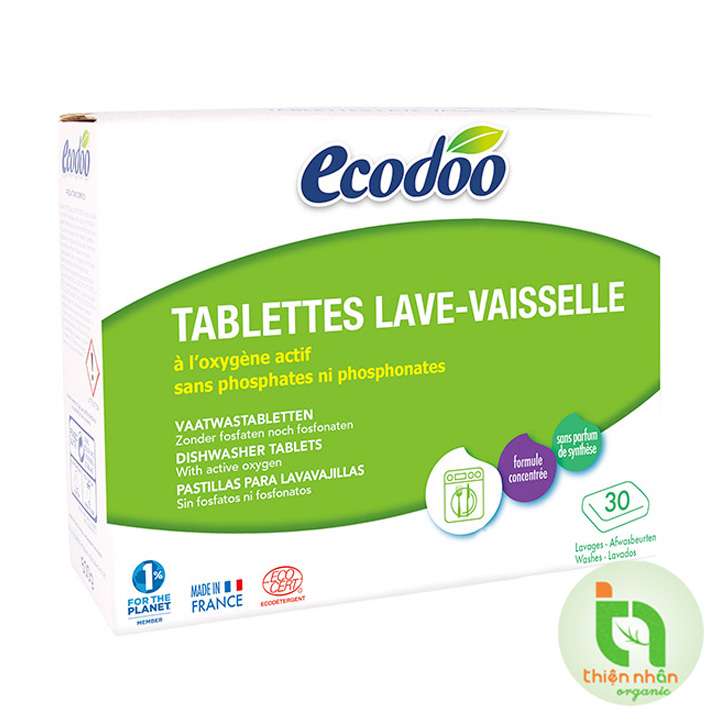 Dishwasher tablets Ecodoo 600g (30 tablets x 20g/tablet)