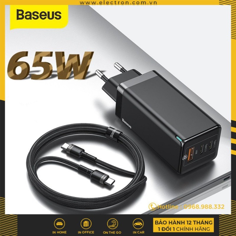 Bộ sạc nhanh đa năng thế hệ mới Baseus GaN 2 Pro Travel Quick Charger 65W cho Smartphone/ Tablet/ iPad/ Macbook/ Laptop