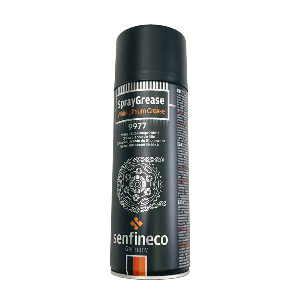 Xịt dưỡng sên mỡ bò trắng senfineco white lithium grease 9977 450ml